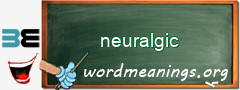 WordMeaning blackboard for neuralgic